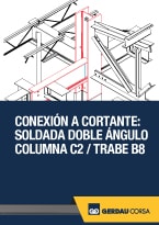 Conexión a Cortante: Atornillada con Doble Ángulo. Trabe B1/Viga B1B