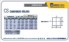 Ficha Técnica Cuadrado CS