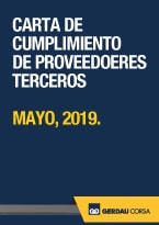 Carta de Cumplimiento de Proveedores Terceros